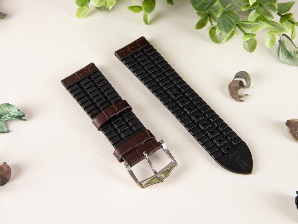 Hirsch George Performance Collection Band, Braun, 24 mm, 0925128010-2-24