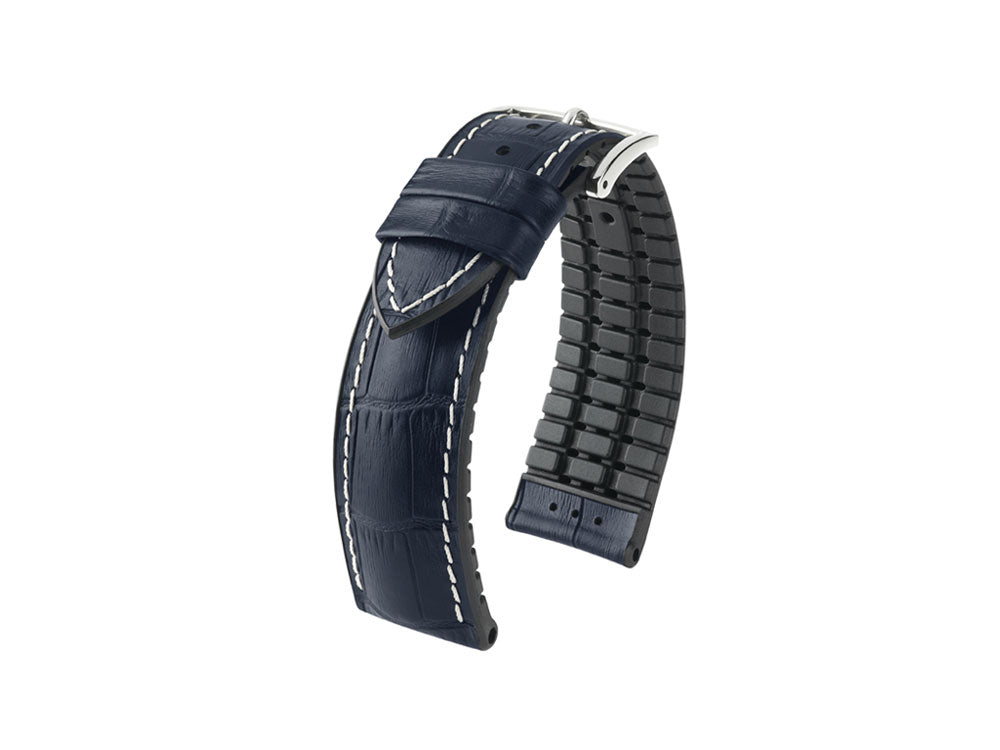 Hirsch George Performance Collection Band, Blau, 24 mm, 0925128080-2-24