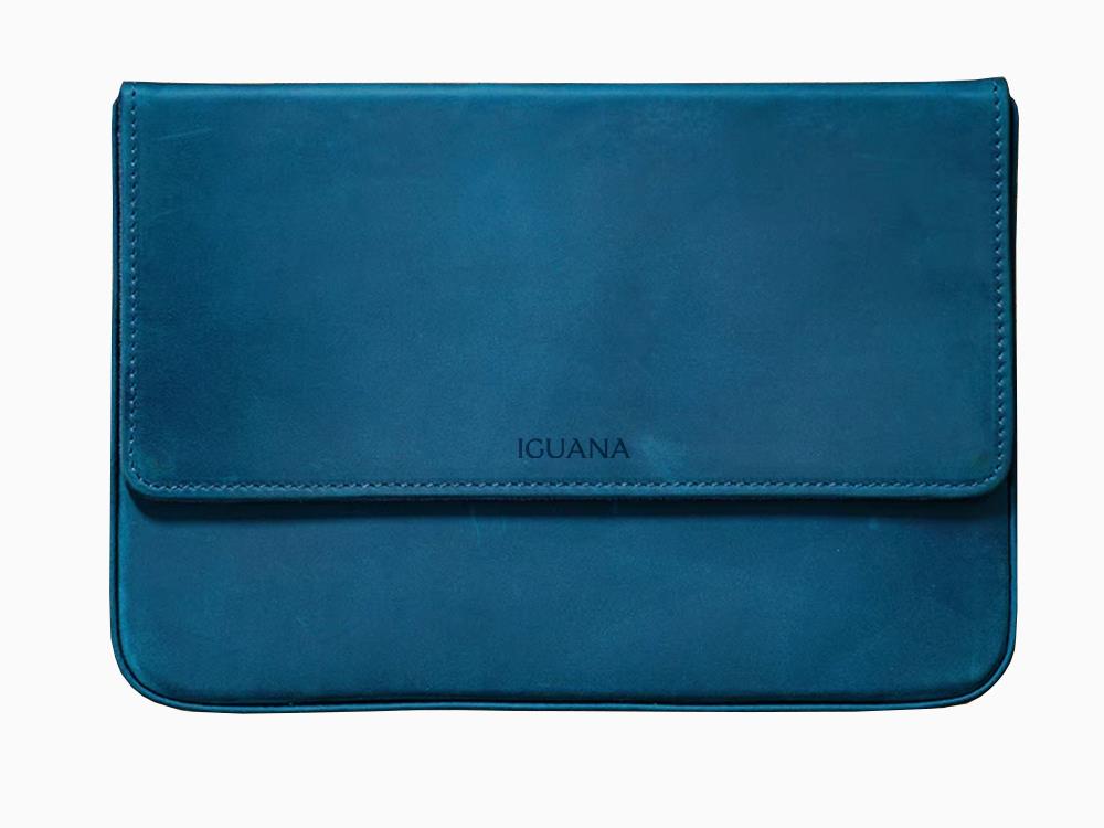 Iguana Stifteetui Blau, 12 Schreibgeräte