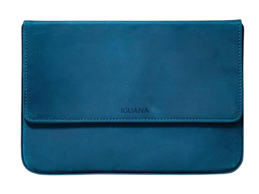 Iguana Stifteetui Blau, 12 Schreibgeräte