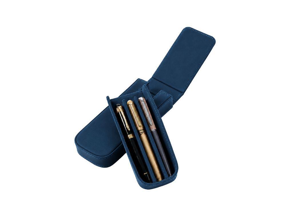 Iguana Stifteetui Blau für 3 Schreibaufgaben, PEN-CASE-BLUE-3