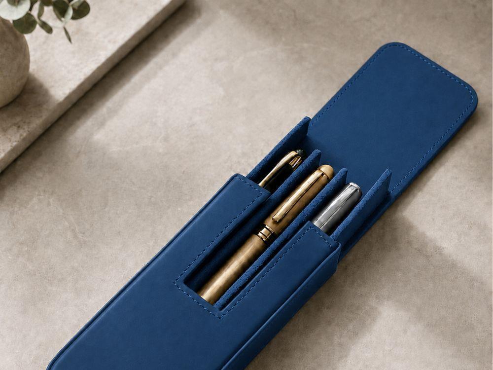 Iguana Stifteetui Blau für 3 Schreibaufgaben, PEN-CASE-BLUE-3