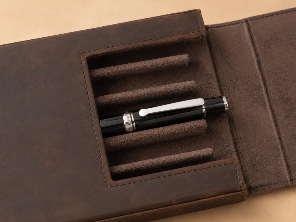 Iguana Stifteetui Braun 6, PEN-CASE-BROWN-6