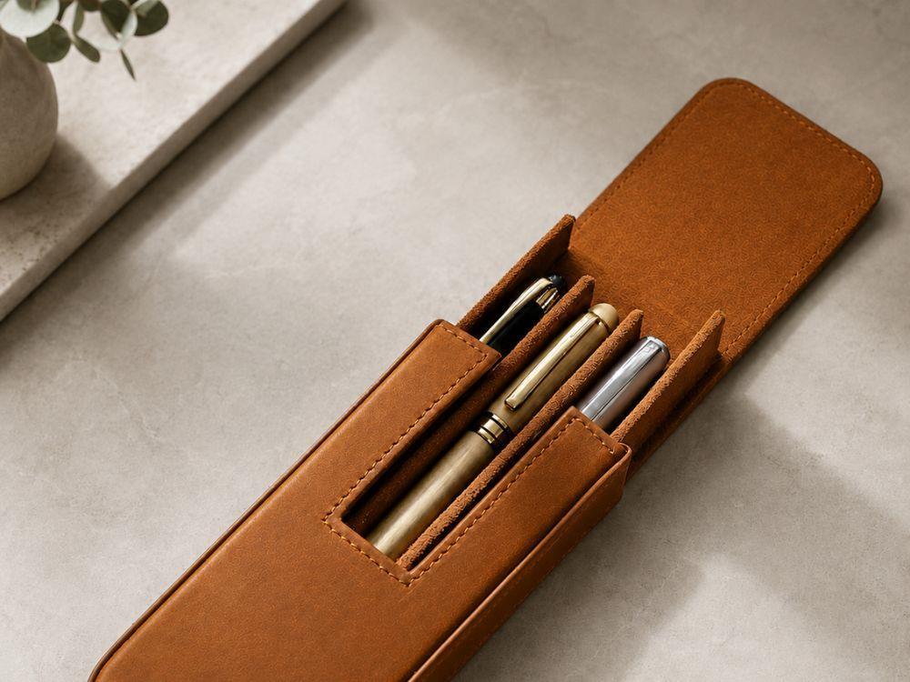 Iguana Stifteetu Camel für 3 Schreibaufgaben, PEN-CASE-CAMEL-3