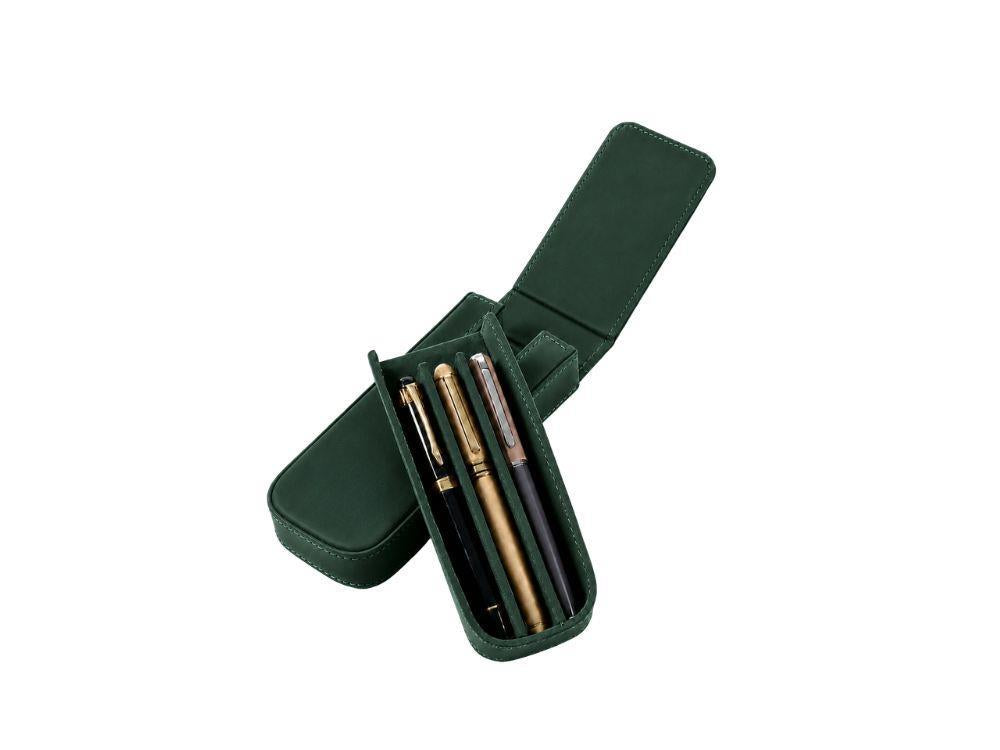 Iguana Stifteetui Grün für 3 Schreibaufgaben, PEN-CASE-GREEN-3
