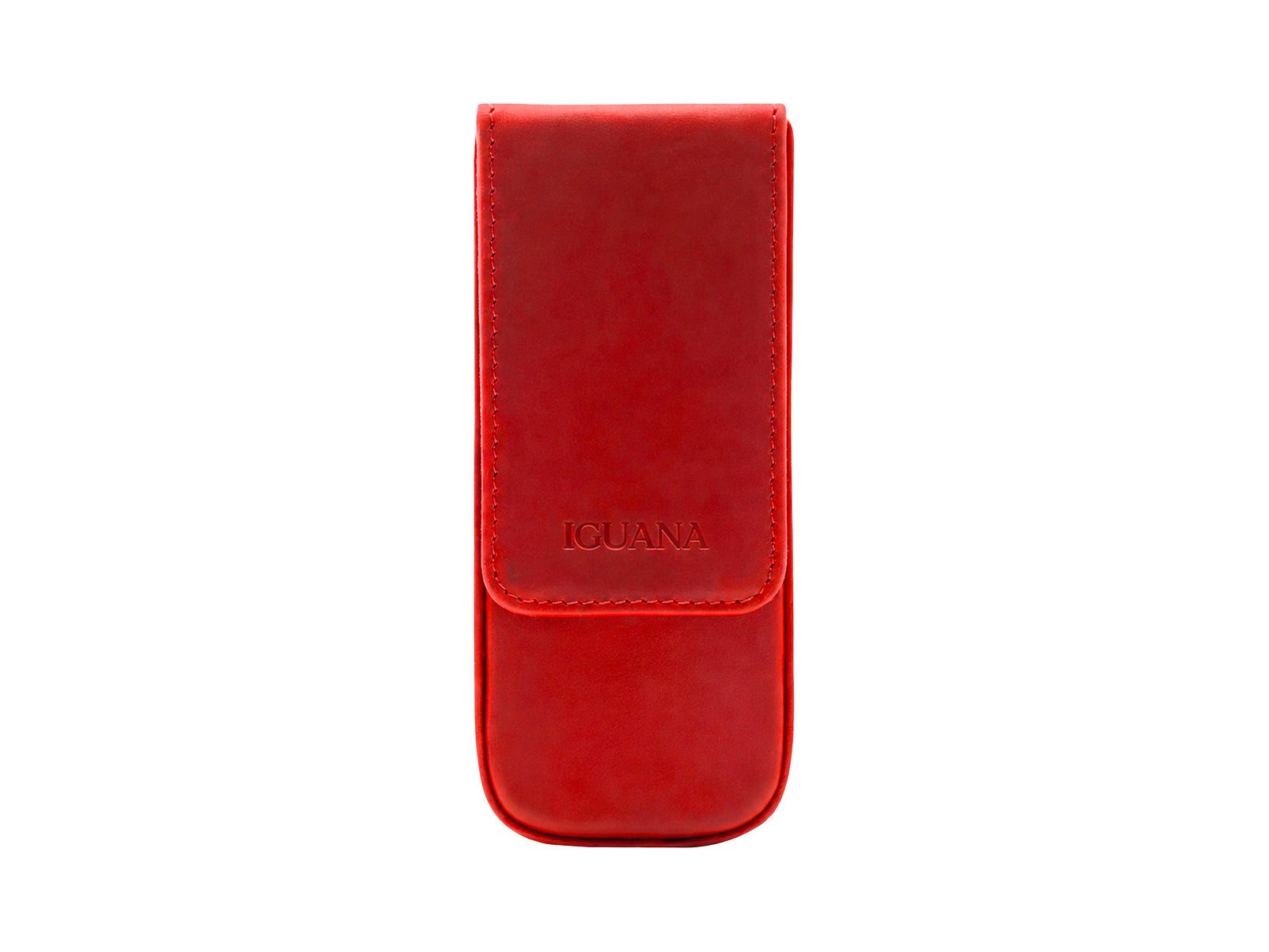 Iguana Stifteetui Rot für 3 Schreibaufgaben, PEN-CASE-RED-3