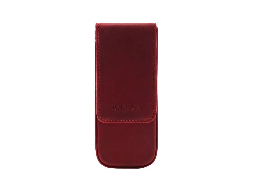 Iguana Stifteetui Rot für 3 Schreibaufgaben, PEN-CASE-RED-3