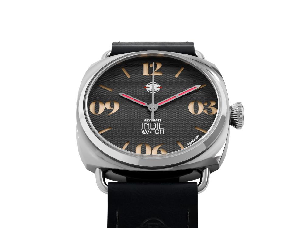 Indie Watch Zermatt Automatik Uhr, Schwarz, 44 mm, 31B