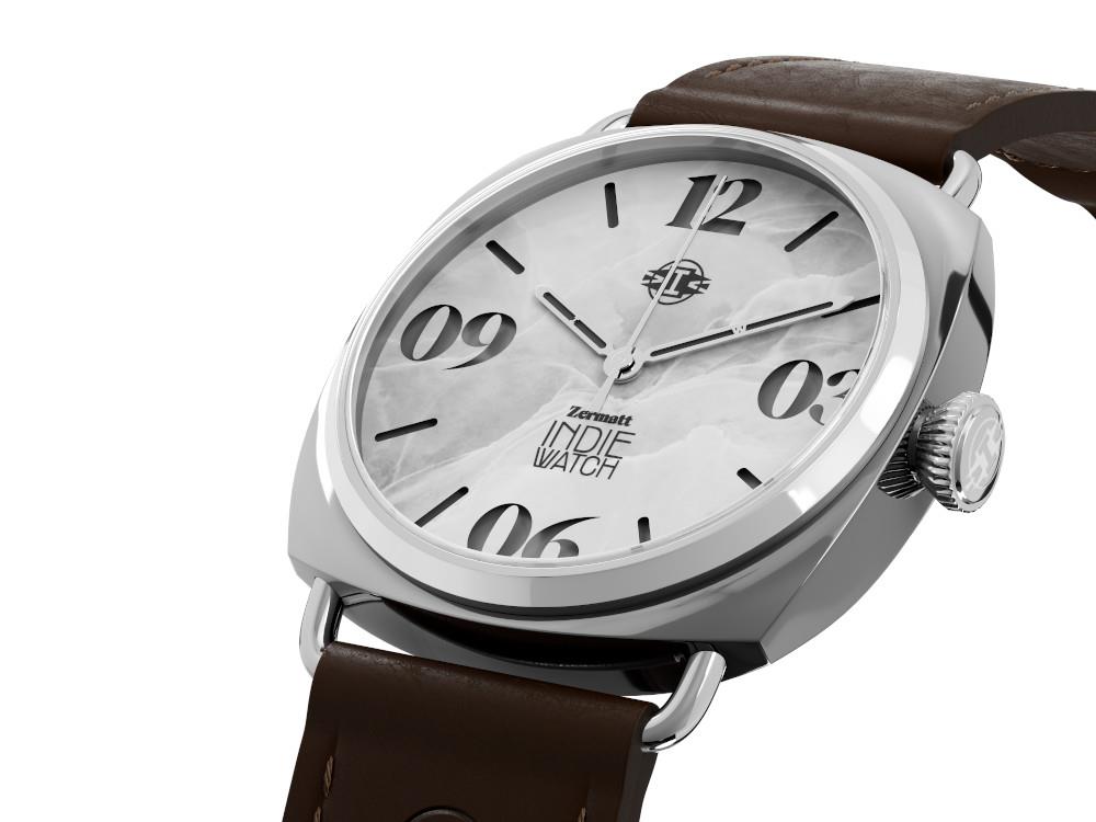 Indie Watch Zermatt Automatik Uhr, Weiss, 44 mm, 31G