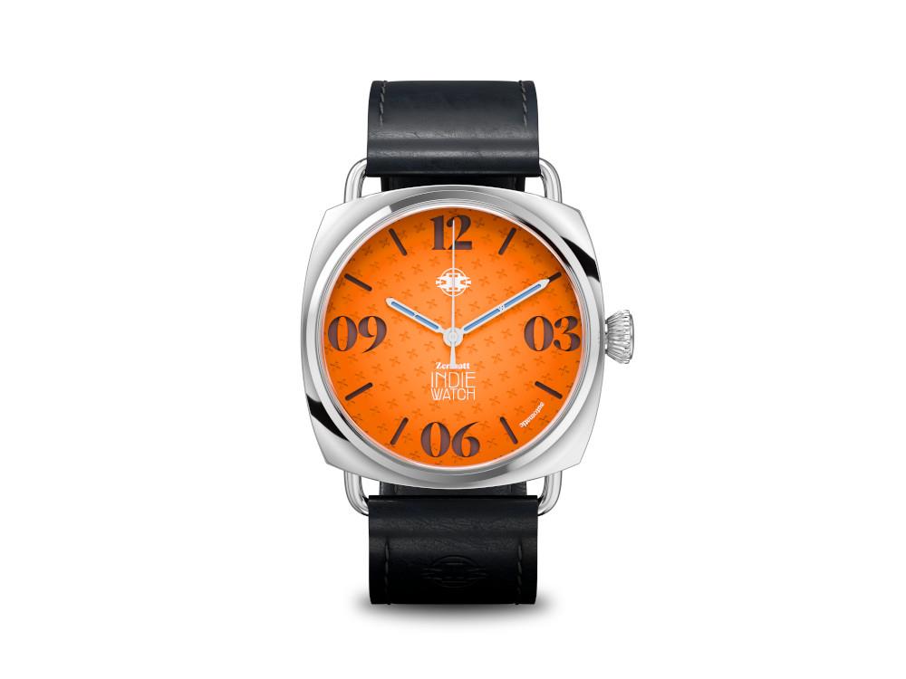 Indie Watch Zermatt Automatik Uhr, Orange, 44 mm, 31K
