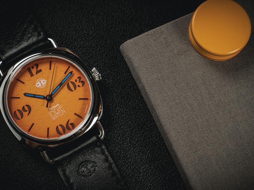 Indie Watch Zermatt Automatik Uhr, Orange, 44 mm, 31K