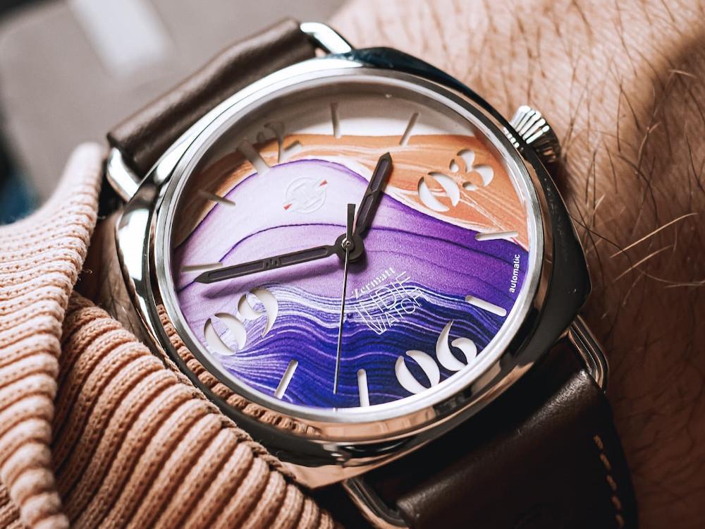 Indie Watch Zermatt Automatik Uhr, Rose, 44 mm, 31P