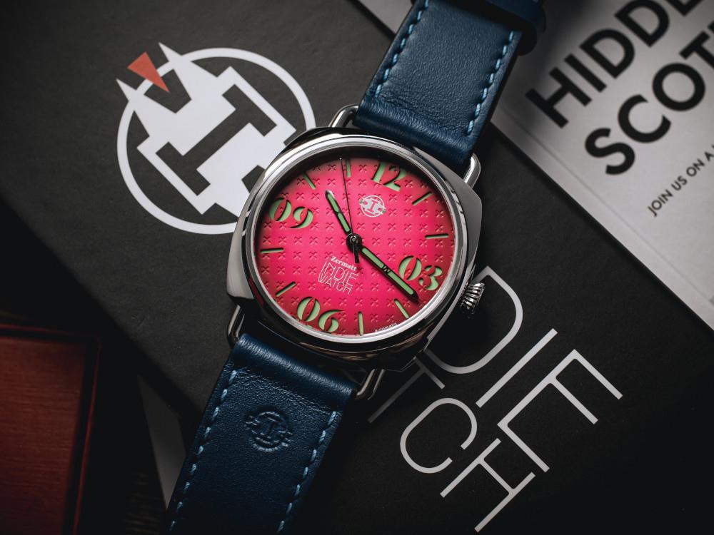 Indie Watch Zermatt Automatik Uhr, Rose, 44 mm, 31Y