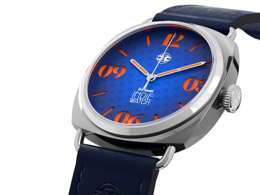 Indie Watch Zermatt Automatik Uhr, Blau, 44 mm, 31Z