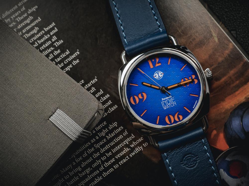 Indie Watch Zermatt Automatik Uhr, Blau, 44 mm, 31Z