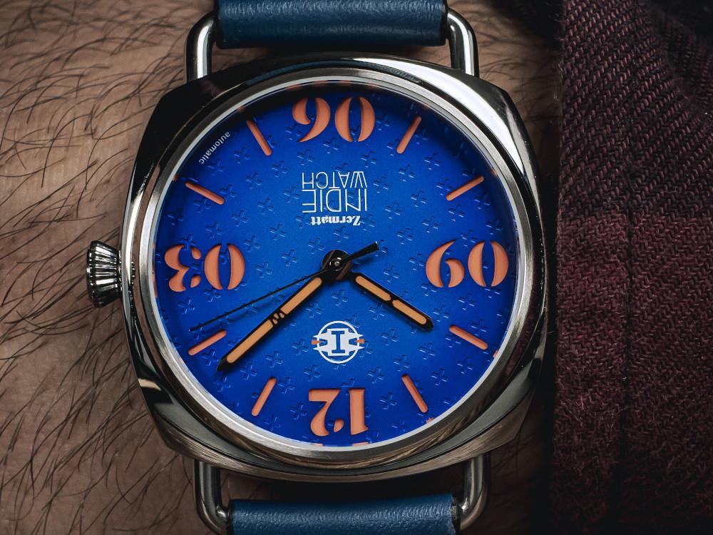 Indie Watch Zermatt Automatik Uhr, Blau, 44 mm, 31Z