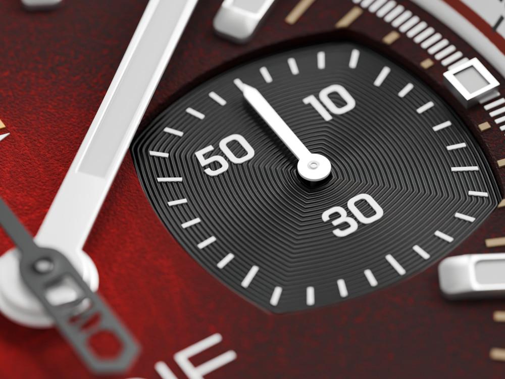 Indie Watch Strum Quartz Uhr, Rot, 42 mm, Chronograph, 521T