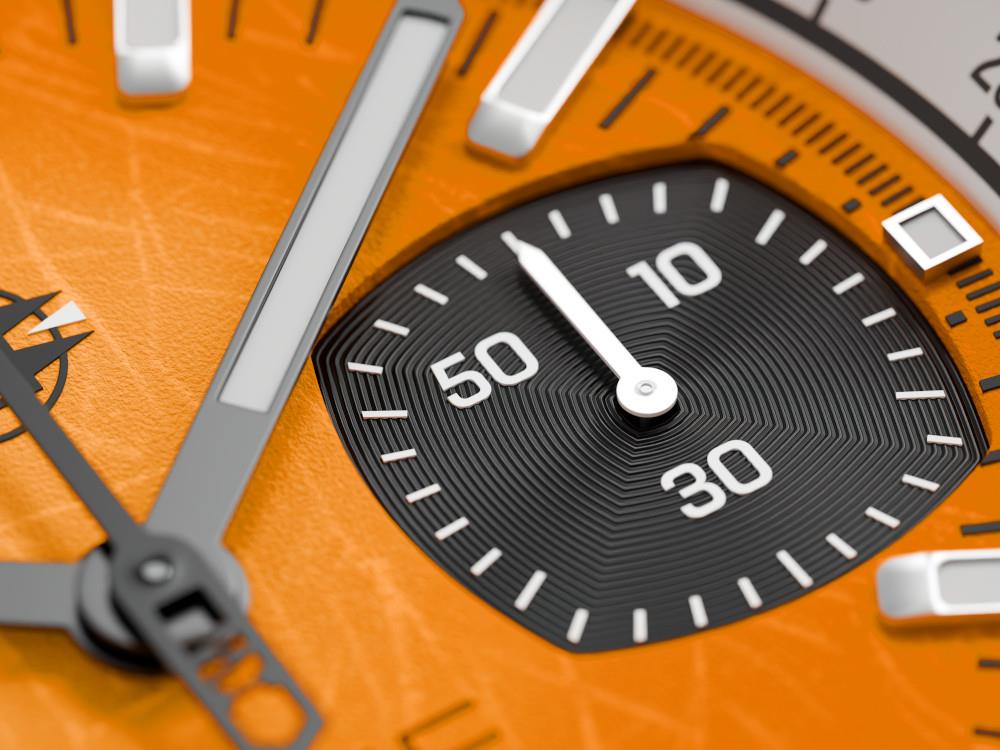 Indie Watch Strum Quartz Uhr, Orange, 42 mm, Chronograph, 521X