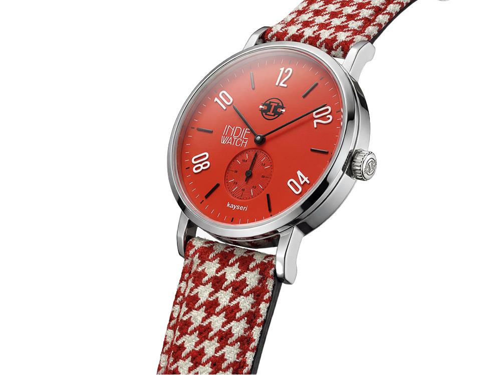 Indie Watch Kayseri Quartz Uhr, Edelstahl 316L , Rot, 38 mm, 76Q