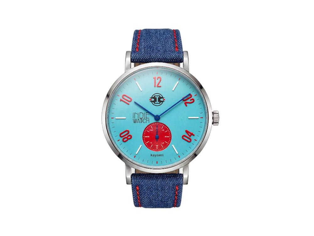 Indie Watch Kayseri Quartz Uhr, Edelstahl 316L , Hellblau, 76Y