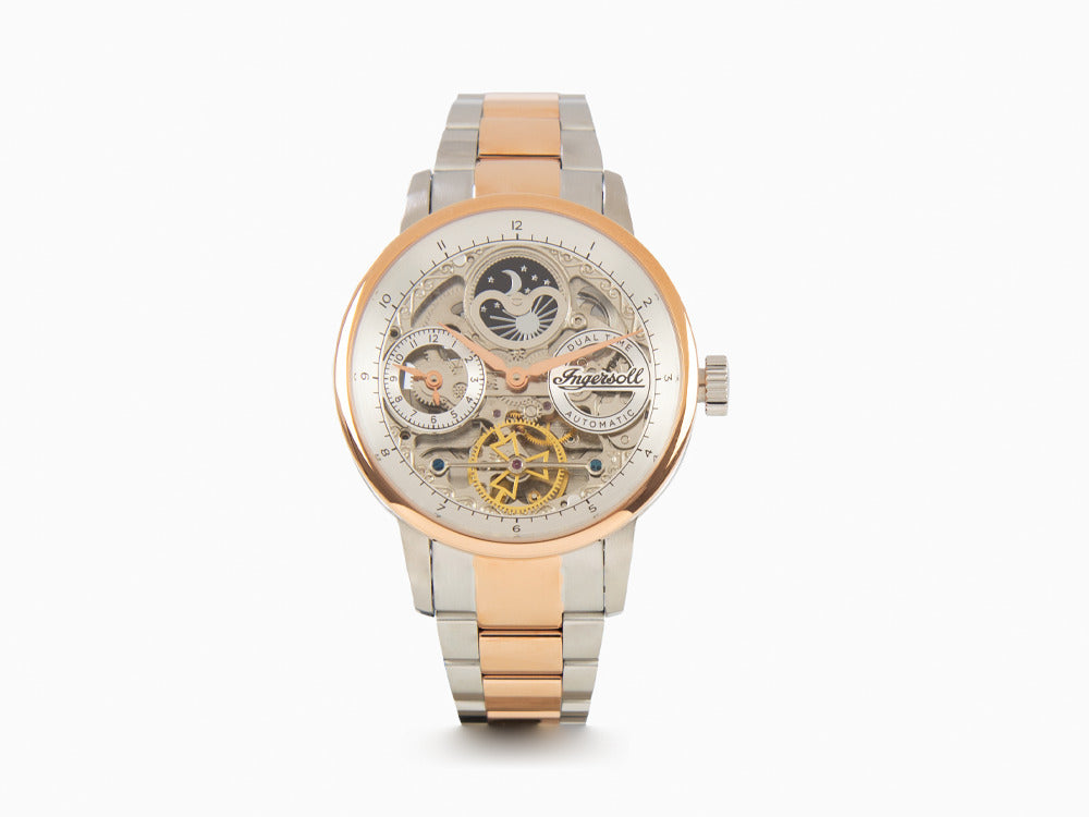 Ingersoll 1892-Jazz Automatik Uhr, 42 mm, PVD Rose Gold, Grau, 5 atm, I07706