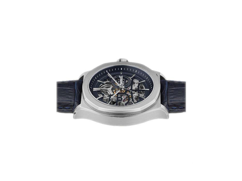 Ingersoll 1892 Orville Automatik Uhr, 46 mm, Blau, Lederband, I09306
