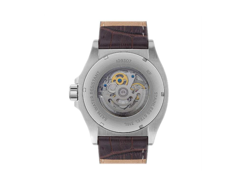 Ingersoll 1892 Orville Automatik Uhr, 46 mm, Weiss, Lederband, I09307