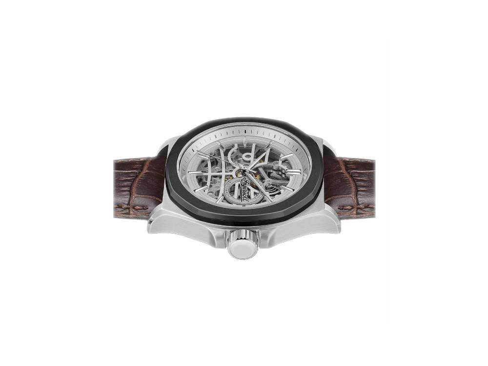 Ingersoll 1892 Orville Automatik Uhr, 46 mm, Weiss, Lederband, I09307