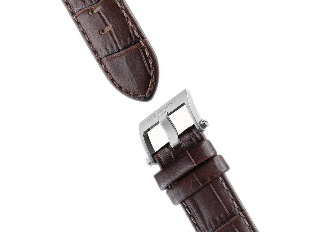 Ingersoll 1892 Orville Automatik Uhr, 46 mm, Weiss, Lederband, I09307