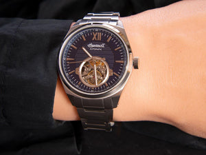 Ingersoll Shelby Automatik Uhr, Edelstahl 316L, 44 mm, Blau, I10902