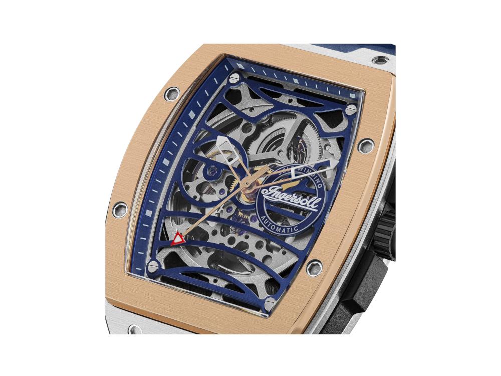 Ingersoll 1892 Challenger Automatik Uhr, 44.6 mm, 5 atm, Silikoneband, I12304