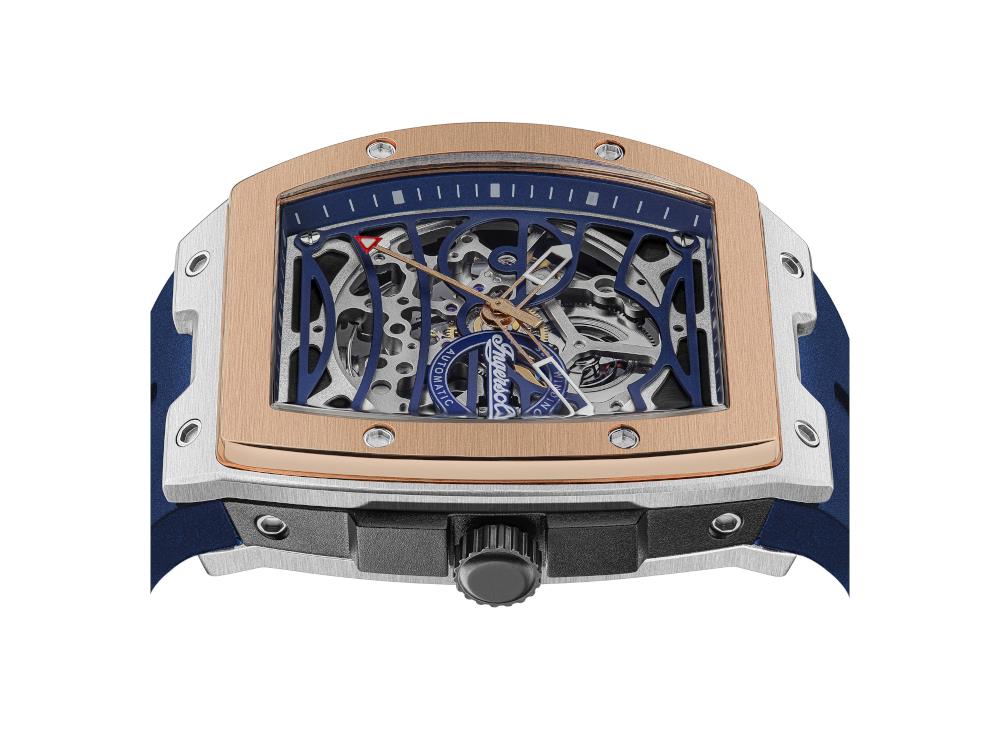 Ingersoll 1892 Challenger Automatik Uhr, 44.6 mm, 5 atm, Silikoneband, I12304
