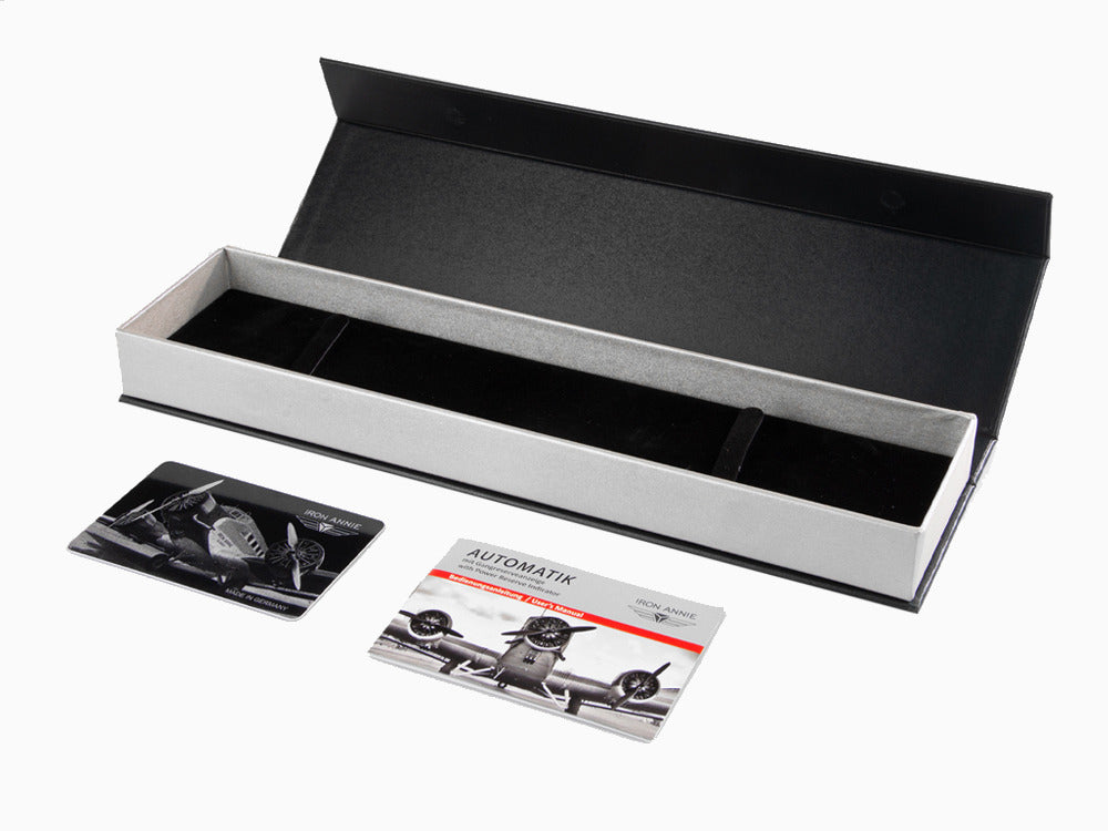 Bauhaus Automatik Uhr, Weiss, 41 mm, Tag und Datum, 2162-1