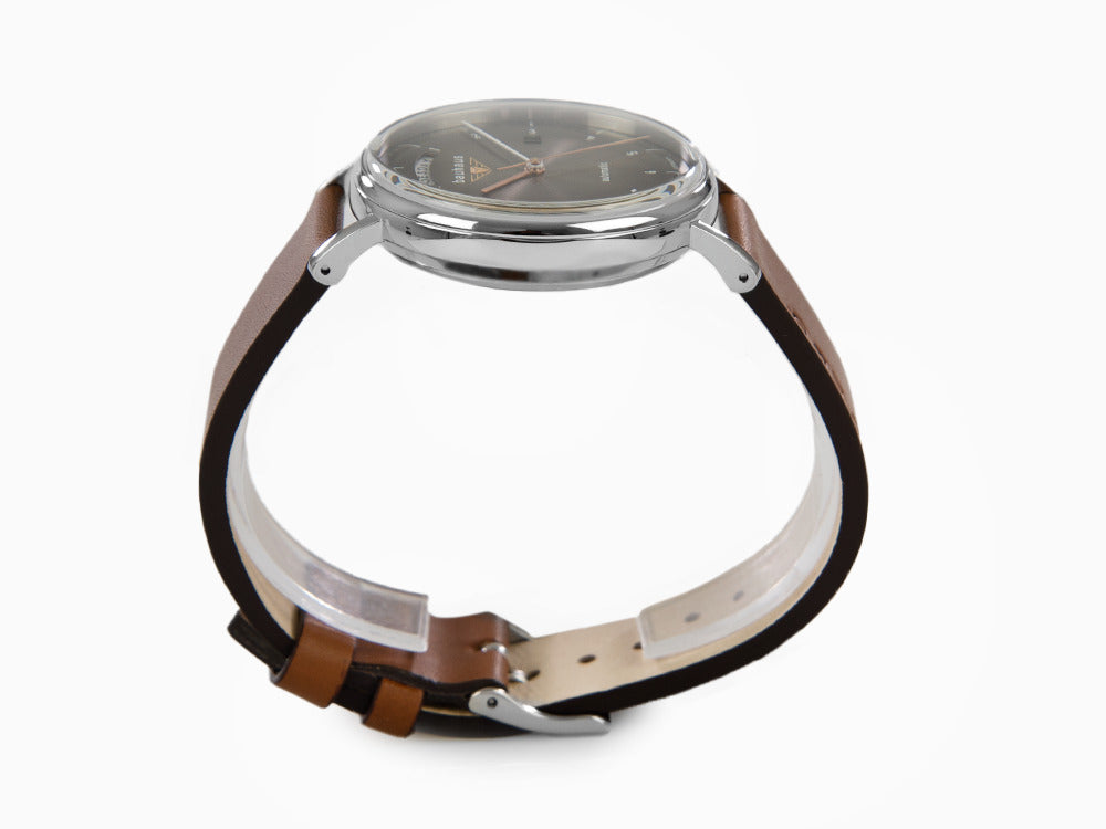 Bauhaus Automatik Uhr, Schwarz, 41 mm, Tag und Datum, 2162-2