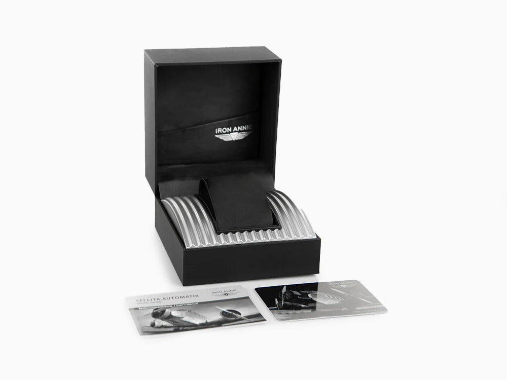 Bauhaus Automatik Uhr, Schwarz, 41 mm, Tag und Datum, 2162-2