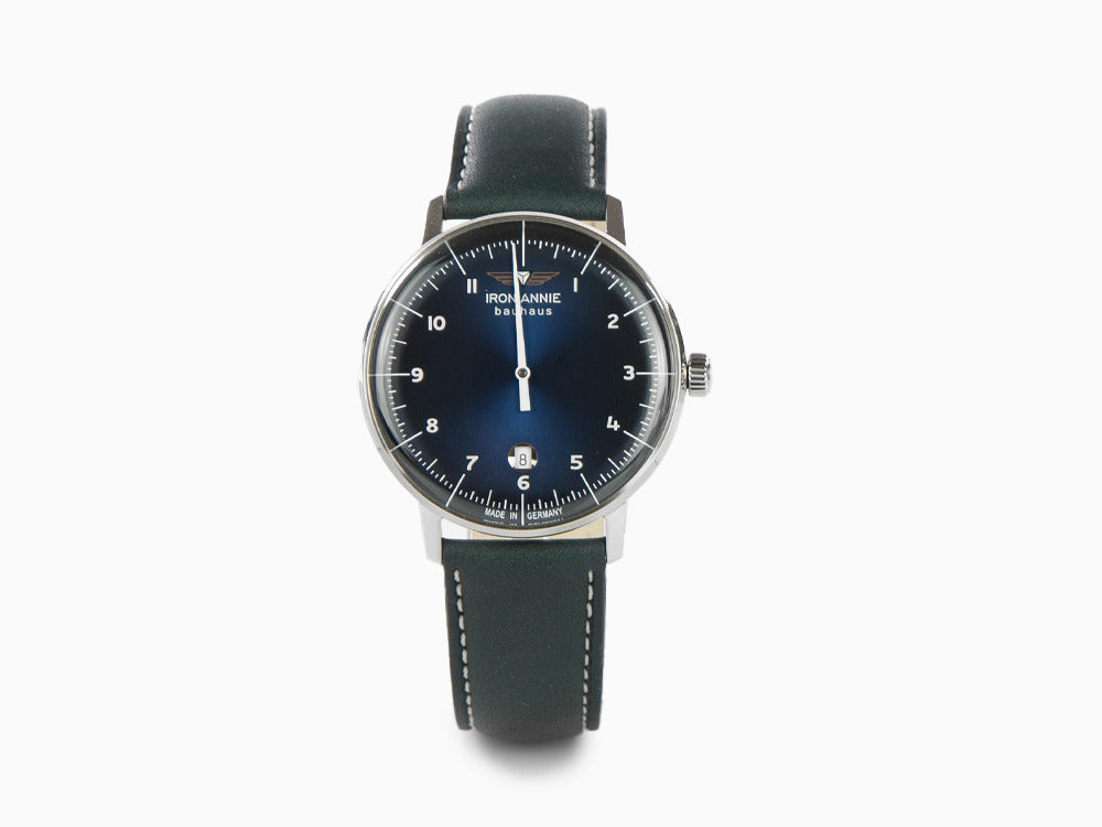Iron Annie Bauhaus Quartz Uhr, Blau, 42 mm, Tag, 5042-3