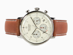 Iron Annie Bauhaus Quartz Uhr, Beige, 41 mm, Chronograph, Tag, 5086-5