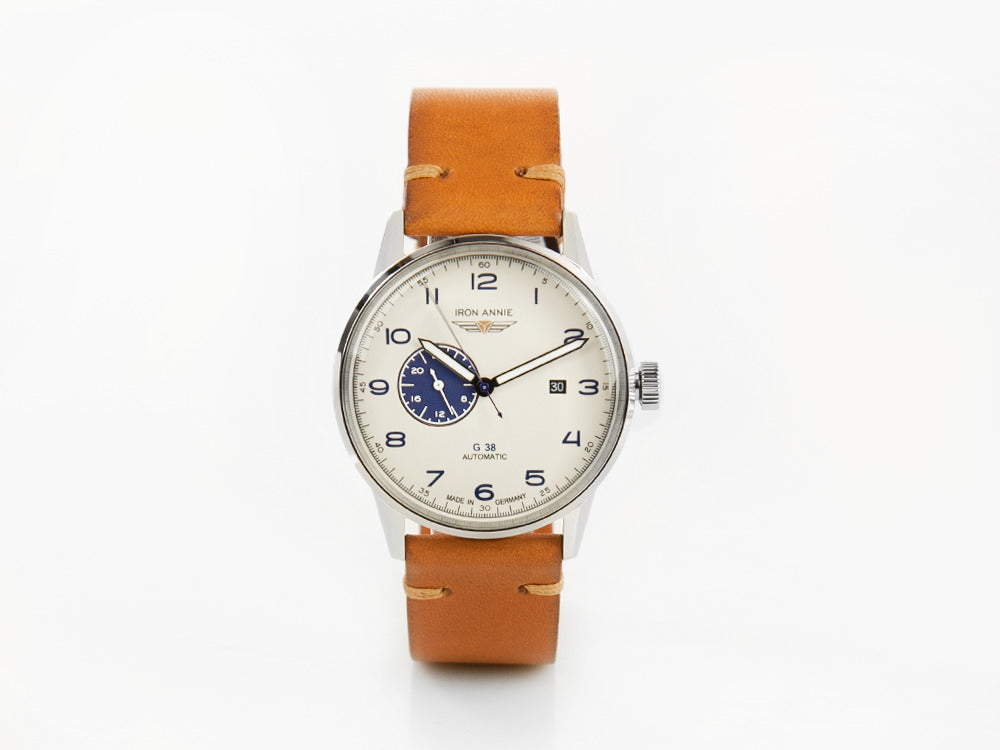 Iron Annie G38 Dessau Automatik Uhr, Beige, 42 mm, Tag, 5368-5