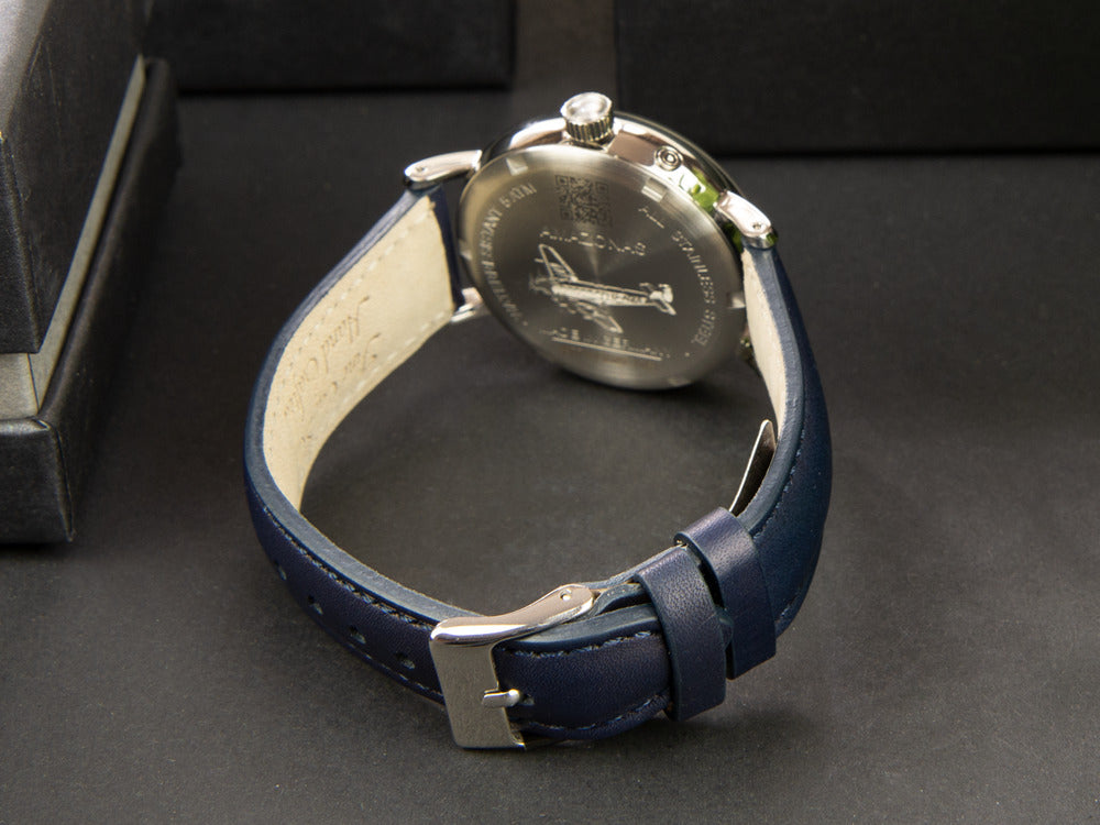 Iron Annie Amazonas Impression Moonphase Quartz Uhr, Blau, 36 mm 