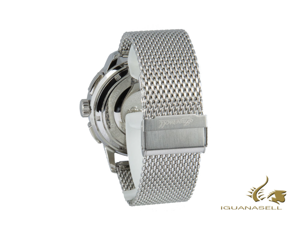 Ingersoll Regent Quartz Uhr, Chronograph, Schwarz, Milanaise Stahlband, I00103