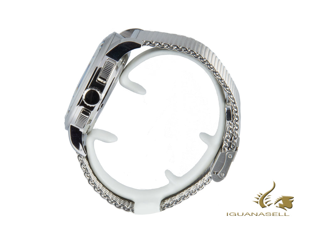 Ingersoll Regent Quartz Uhr, Chronograph, Schwarz, Milanaise Stahlband, I00103