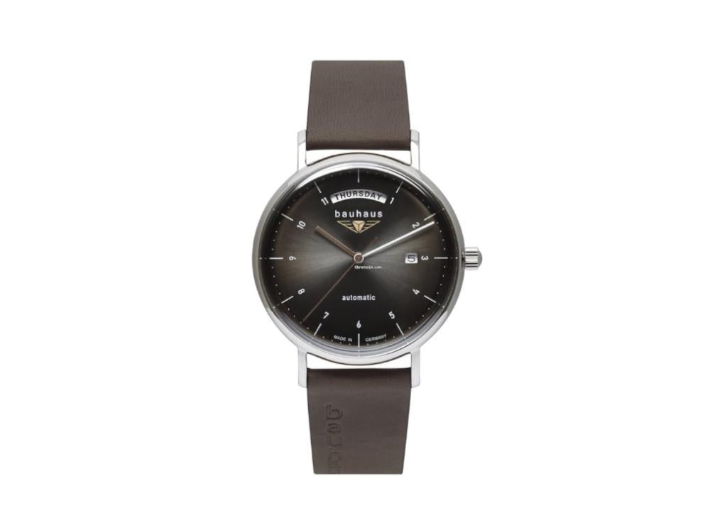 Bauhaus Automatik Uhr, Schwarz, 41 mm, Tag und Datum, 2162-2