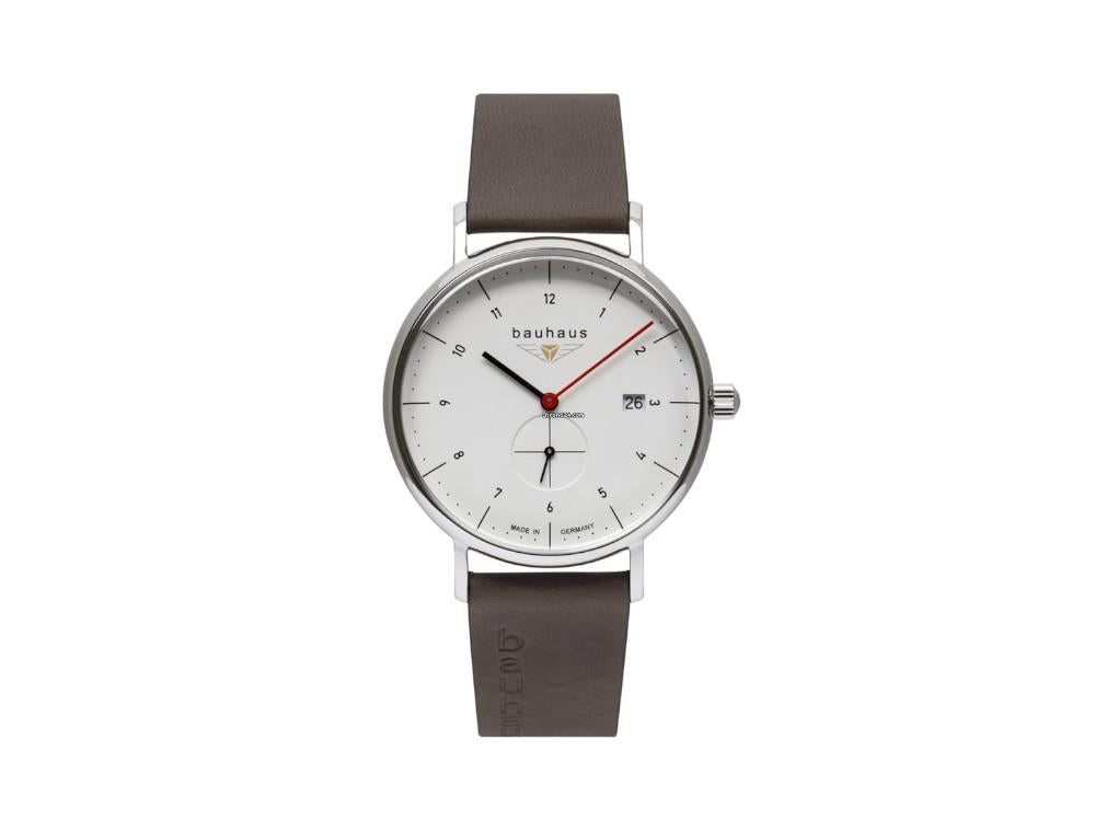 Bauhaus Quartz Uhr, Weiss, 41 mm, Tag, 2130-1