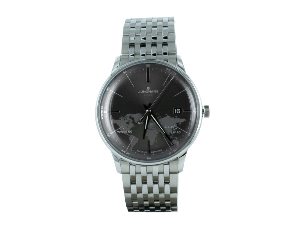 Junghans Meister MEGA Radio-Controlled Quartz Uhr, 38,4mm, Schwarz, 058/4803.44