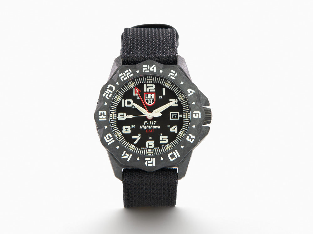 Luminox Air F-117 Nighthawk Quartz Uhr, CARBONOX, Schwarz, 44mm, 20atm, XA.6441