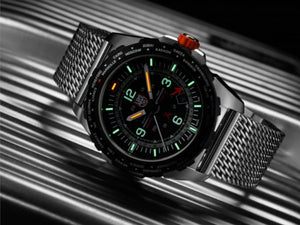 Luminox Bear Grylls Survival GMT Quartz Uhr, Schwarz, 45 mm, 20 atm, XB.3762