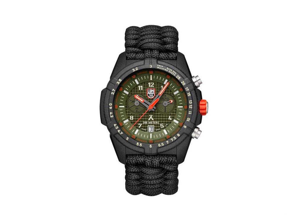 Luminox Bear Grylls Survival Land Quartz Uhr, Grün, 45 mm, Paracord, XL.3797