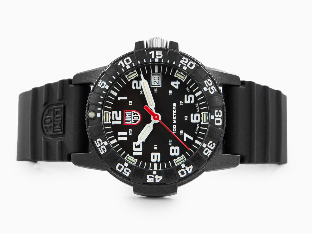 Luminox Leatherback Sea Turtle Quartz Uhr, Schwarz, Kohlenstoff, 39mm, 10 atm