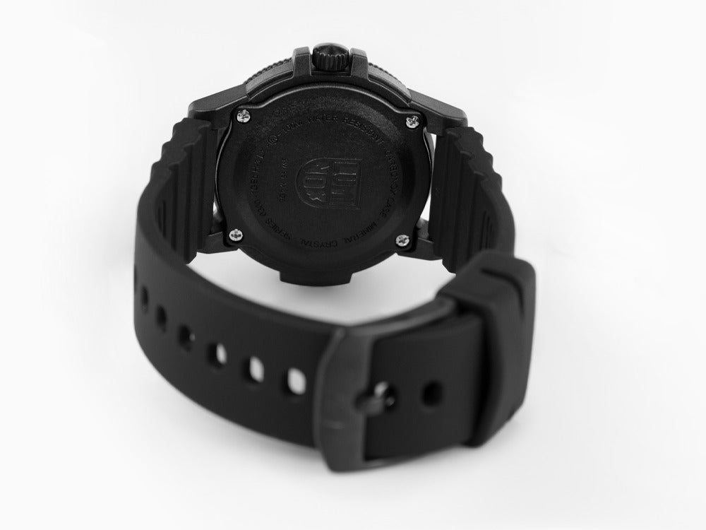 Luminox Leatherback Sea Turtle Quartz Uhr, Schwarz, Kohlenstoff, 39mm, 10 atm
