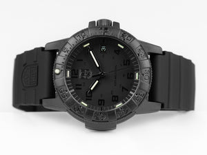 Luminox Leatherback Sea Turtle Quartz Uhr, Schwarz, Kohlenstoff, 39mm, 10 atm
